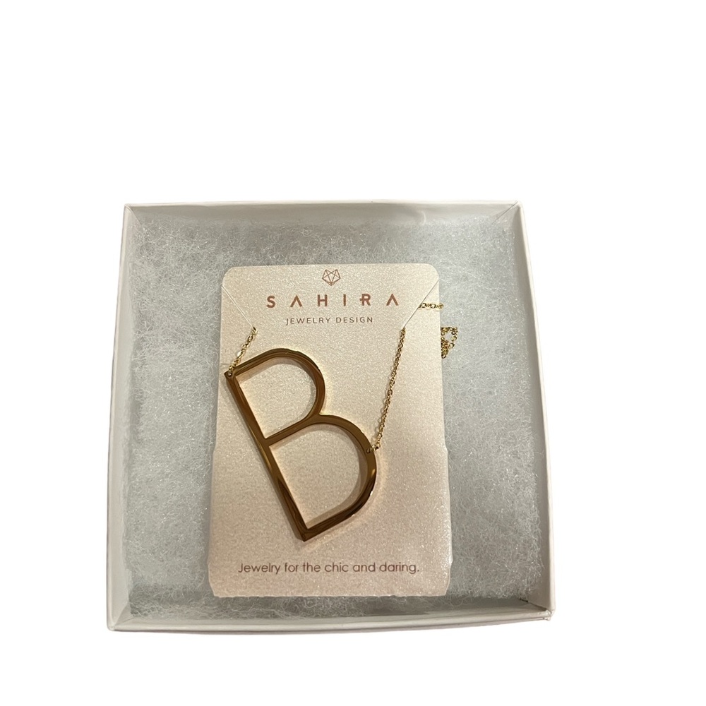 Gold Necklace - Initial necklace